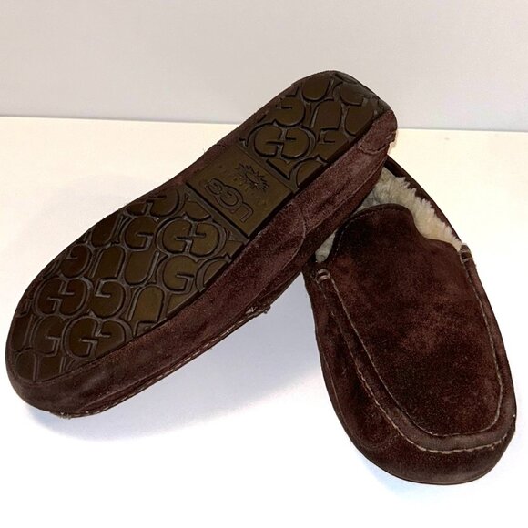 UGG UNISEX ASCOT SUEDE CLOSED TOE SLIP ON SLIPPERS/ LOAFERS - Picture 1 of 12